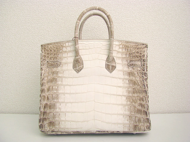 エルメス バーキン25(クロコダイルニロティカスマット/ヒマラヤ/シルバー金具)